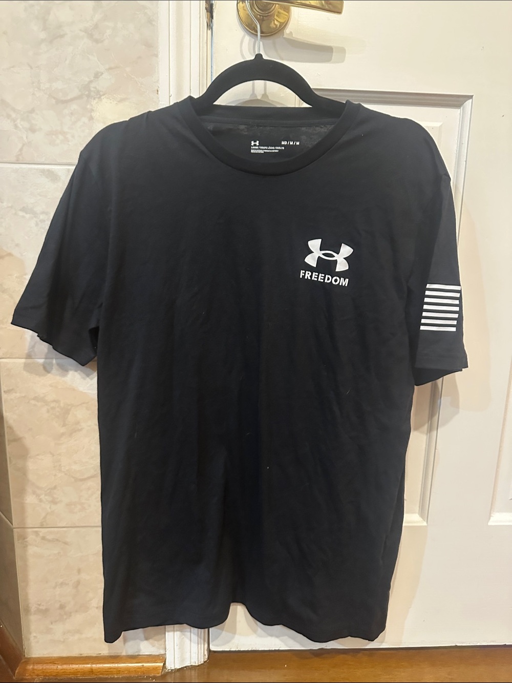 Under Armour Black Short Sleeve Freedom Logo Tee